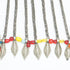 Turkoman head dress with two metal and glass pendants - The Nomads Tent